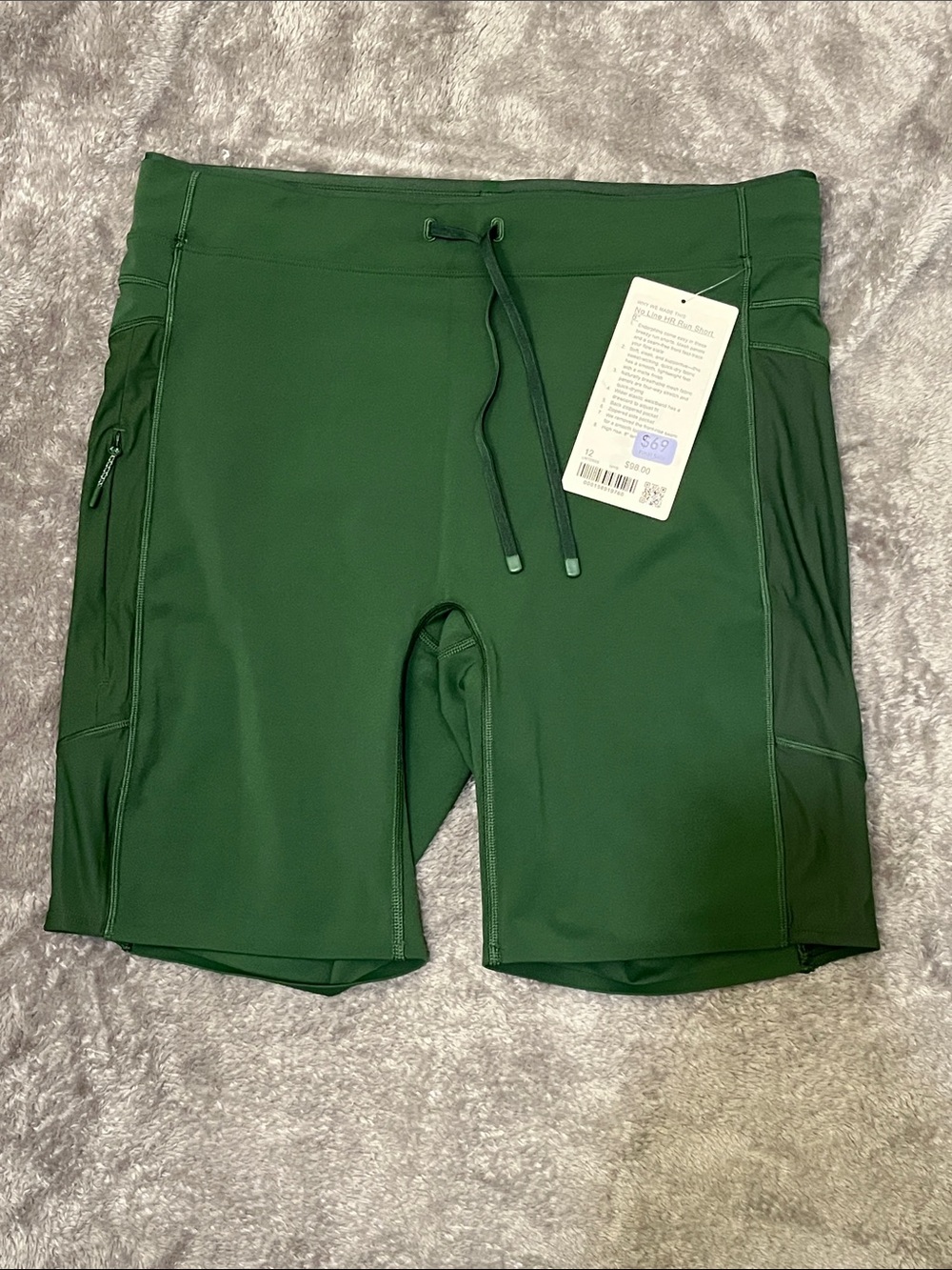 🆕 Lululemon No Line HR Run Short 8” in Ivy Grove, size 12 or 8 - Picture 3 of 7
